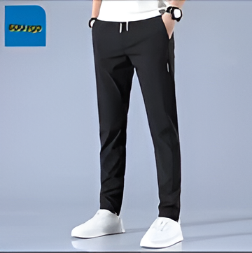 Unisex Fashion Thin Straight Everything Ice Silk Casual Pants